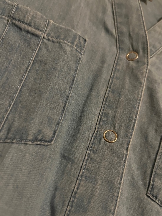 new directions Light Blue Denim Shirt Dress - Picture 5 of 7